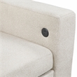 Lexicon Robinson Boucle Sectional with Reversible Chaise & Pull-out Bed in Beige