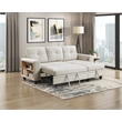 Lexicon Robinson Boucle Sectional with Reversible Chaise & Pull-out Bed in Beige