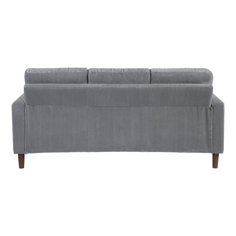 Lexicon Crandall Corduroy Fabric Sofa in Gray