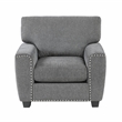 Lexicon Isabel Chenille Chair in Dark Gray