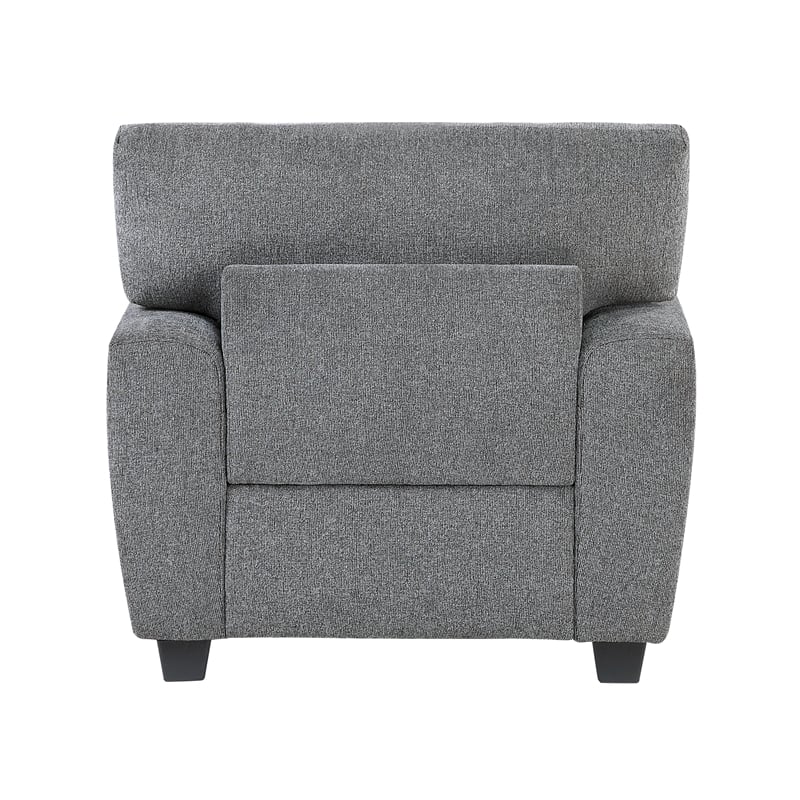 Lexicon Isabel Chenille Chair in Dark Gray