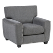 Lexicon Isabel Chenille Chair in Dark Gray