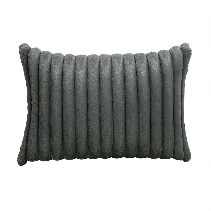 Lexicon Tomball Corduroy Swivel Chair in Dark Gray