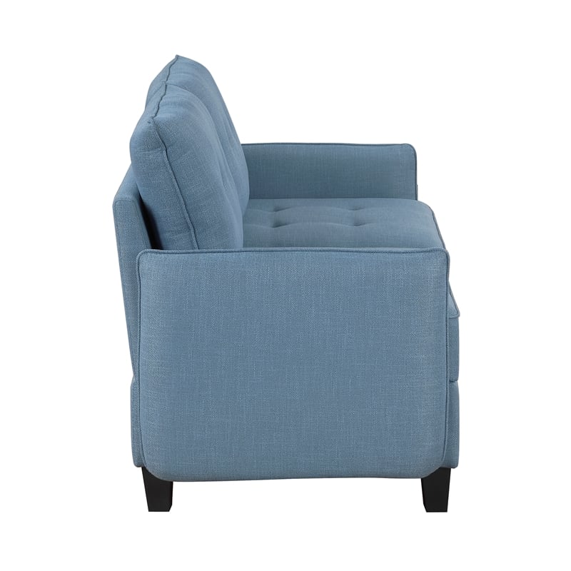 Lexicon Garren Textured Love Seat in Blue