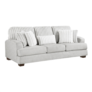Lexicon Santiago Microfiber Sofa in Light Gray