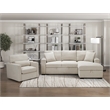 Lexicon Pompano Boucle Sectional with Right Chaise & Pull-out Bed in Beige