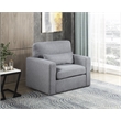 Lexicon Pompano Boucle Swivel Chair in Gray
