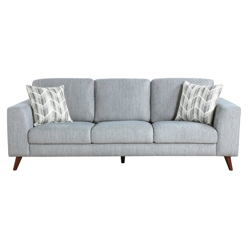 Lexicon Broadway Chenille Sofa in Blue-Gray