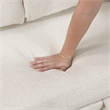 Lexicon Robinson Boucle Sectional with Two Chaises & Pull-out Bed in Beige