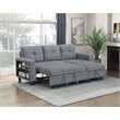 Lexicon Robinson Boucle Sectional with Reversible Chaise & Pull-out Bed in Gray