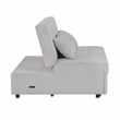 Lexicon Desmond Textured Convertible Armless 2-Seater with Pull-out Bed in Gray