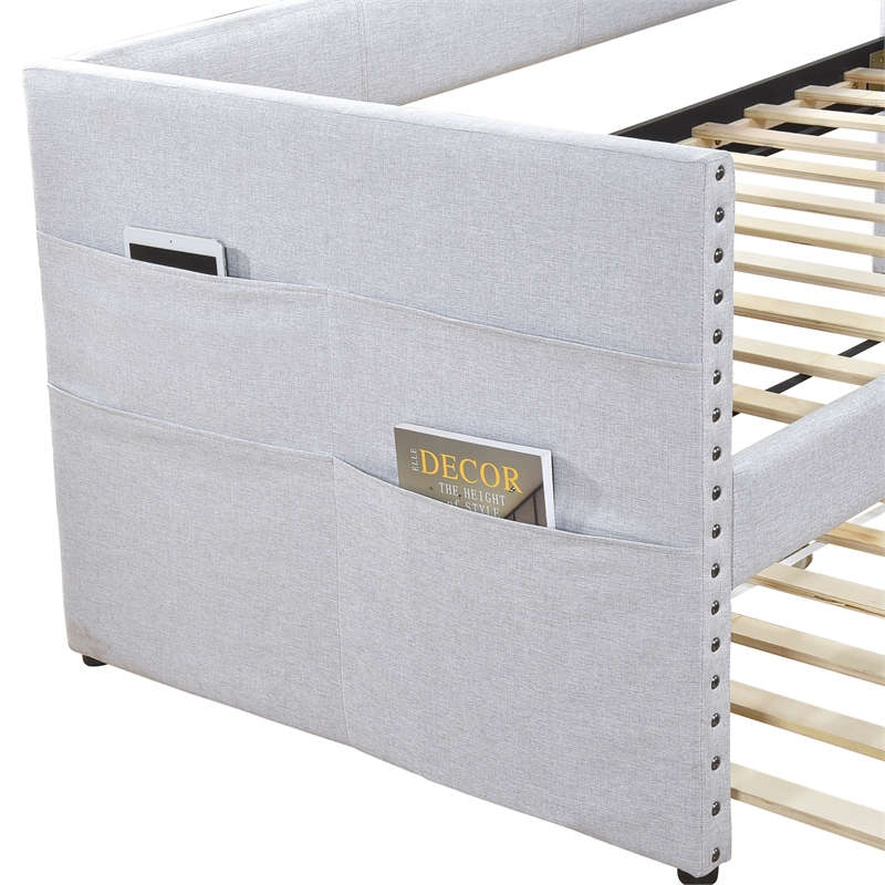 Lexicon Boynton Textured Daybed in Light Gray