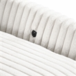 Lexicon Tomball Corduroy Fabric Oversized Chaise Lounge in Beige