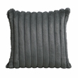 Lexicon Tomball Corduroy Fabric Oversized Chaise Lounge in Dark Gray