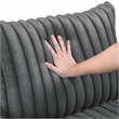 Lexicon Tomball Corduroy Fabric Oversized Chaise Lounge in Dark Gray