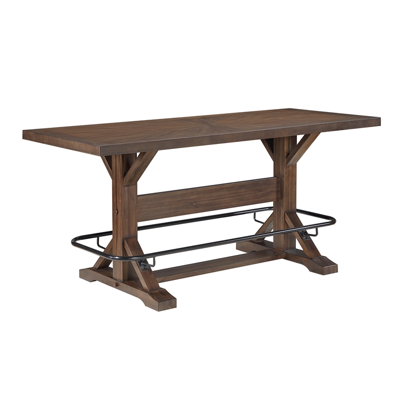 Lexicon Oliver Acacia Wood 5-Piece Dining Set in Brown