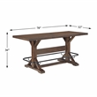 Lexicon Oliver Acacia Wood 5-Piece Dining Set in Brown