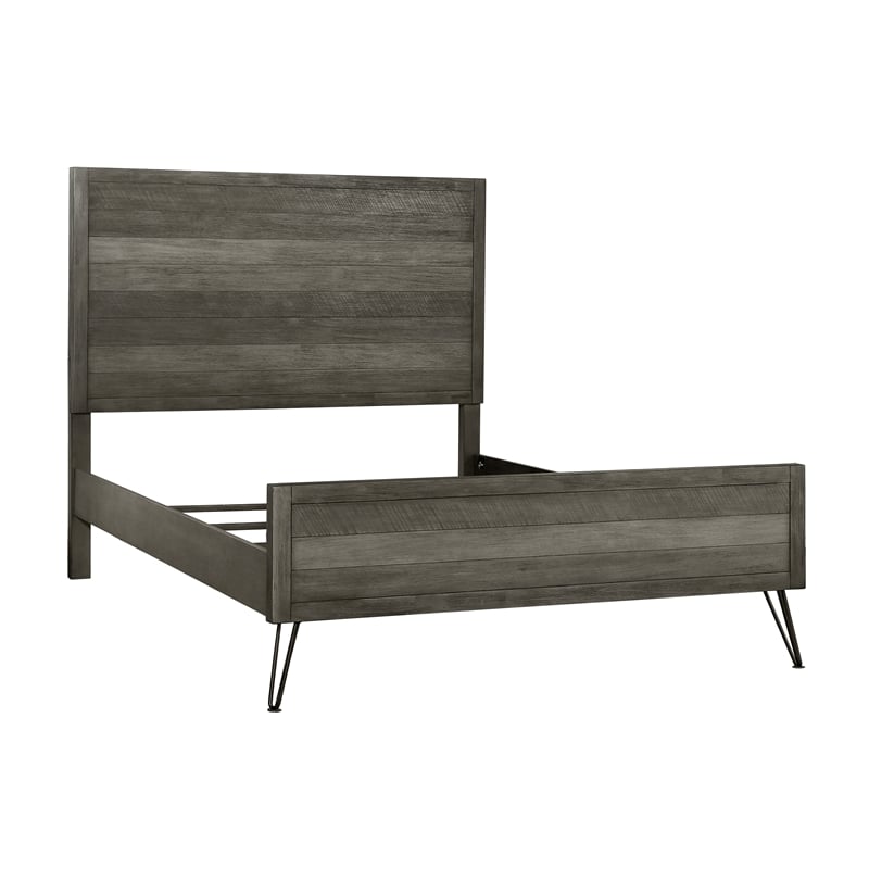 Lexicon Urbanite Asian Hardwood Full bed in 3 Tone Gray