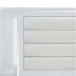 Lexicon Tamsin Asian Hardwood QN Pltfm Bed with LED lighting in White Metallic