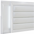 Lexicon Tamsin Asian Hardwood QN Pltfm Bed with LED lighting in White Metallic