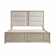 Lexicon Mckewen Asian Hardwood QN Pltfm Bed with Footboard Storage in Light Gray