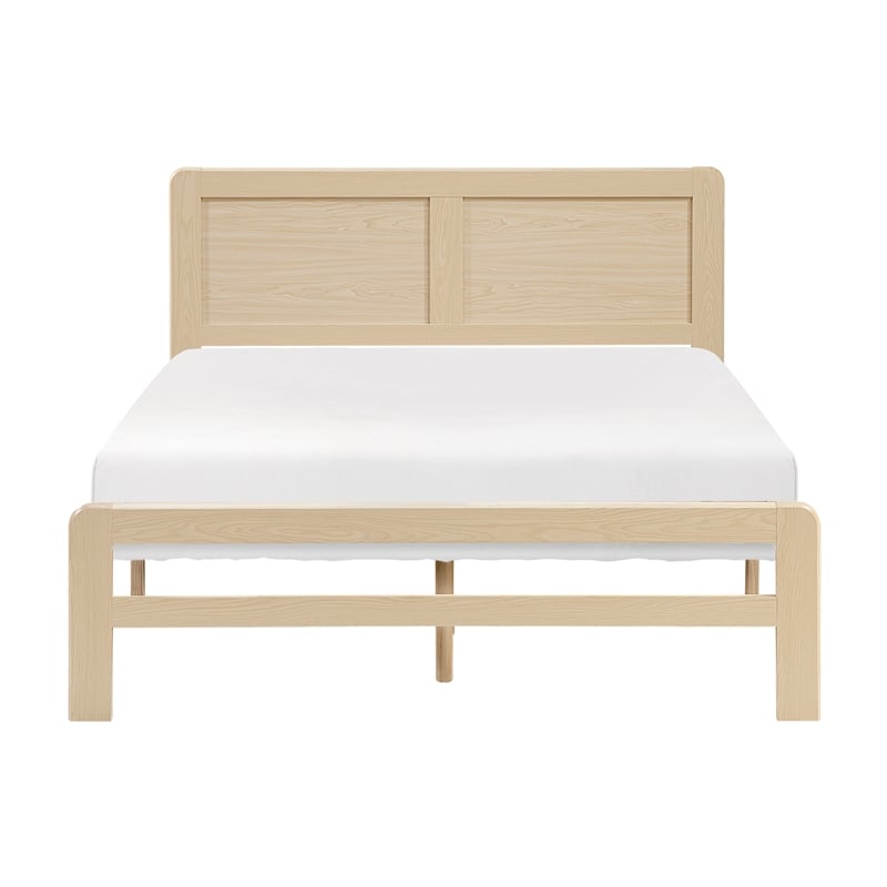 Lexicon Carter Asian Hardwood Queen Platform Bed in Natural