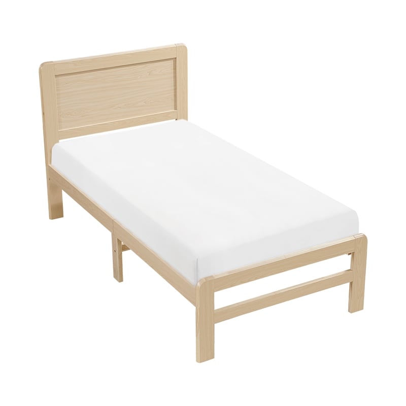Lexicon Carter Asian Hardwood Twin Platform Bed in Natural