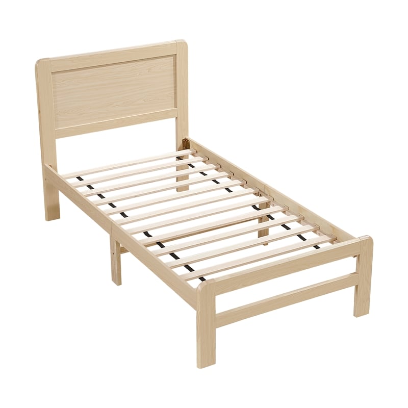 Lexicon Carter Asian Hardwood Twin Platform Bed in Natural