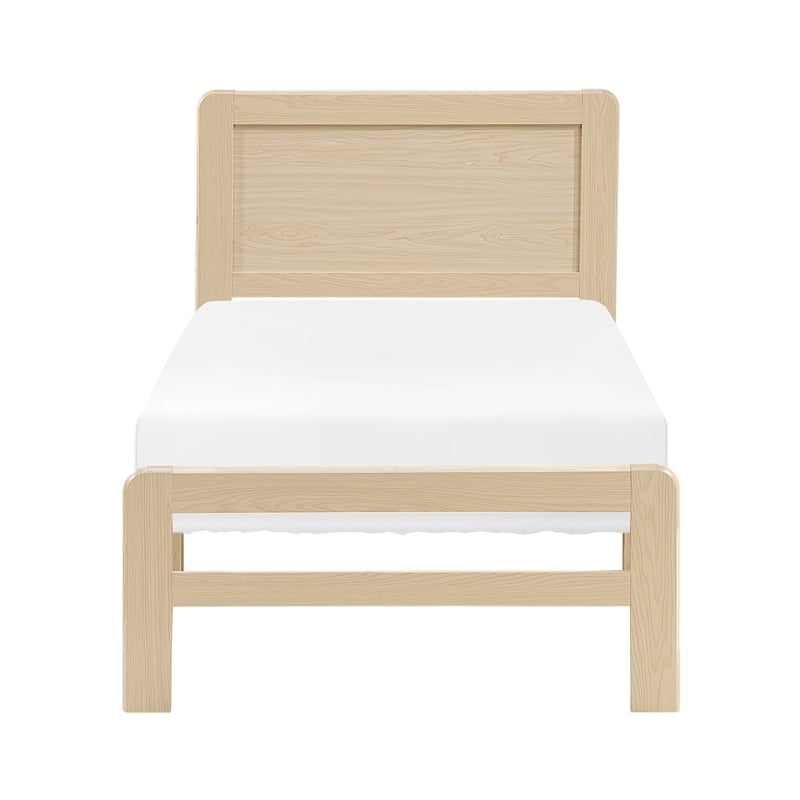 Lexicon Carter Asian Hardwood Twin Platform Bed in Natural