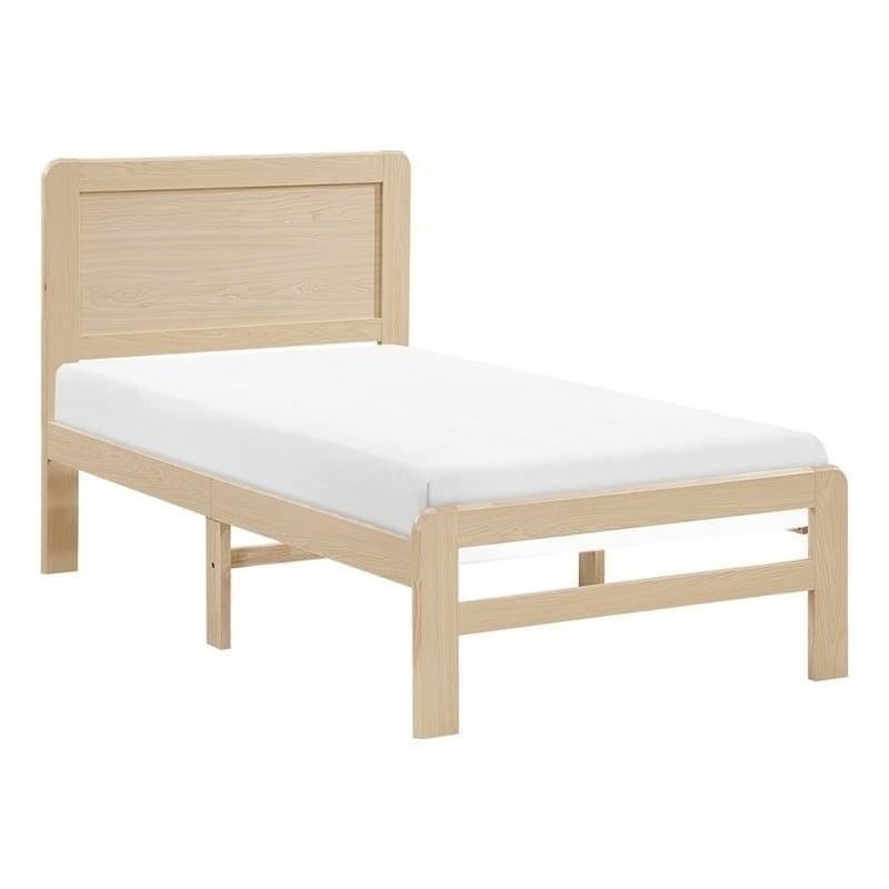 Lexicon Carter Asian Hardwood Twin Platform Bed in Natural