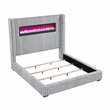 Lexicon Fitzroy Corduroy California King Bed in Gray