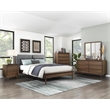 Lexicon Astrid Asian Hardwood Eastern King Platform Bed in Walnut
