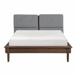 Lexicon Astrid Asian Hardwood Eastern King Platform Bed in Walnut