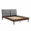 Lexicon Astrid Asian Hardwood Eastern King Platform Bed in Walnut
