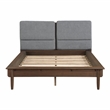 Lexicon Astrid Asian Hardwood Eastern King Platform Bed in Walnut