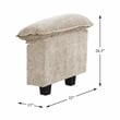 Lexicon Dublin Chenille 2 Arms with Adjustable Pillow Top in Taupe