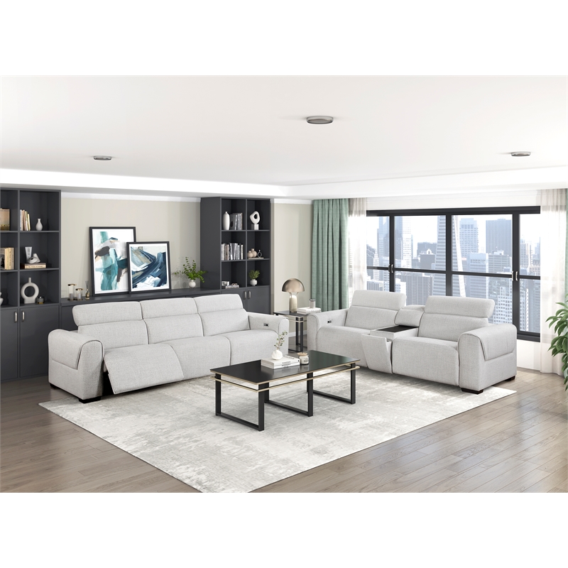 Lexicon McPherson Chenille (3/3) Console in Cloud