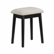 Lexicon Camilla Acacia Vanity Dresser with Mirror and Stool in Black