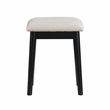 Lexicon Camilla Acacia Vanity Dresser with Mirror and Stool in Black