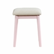 Lexicon Camilla Acacia Vanity Dresser with Mirror and Stool in Pink