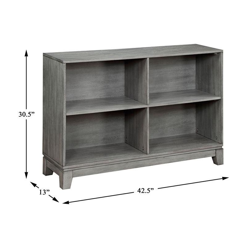 Lexicon Garretson Acacia Bookcase in Gray