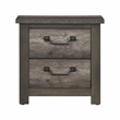 Lexicon Lenior Asian Hardwood Nightstand in Gray