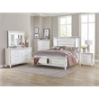 Lexicon Tamsin Asian Hardwood Nightstand in White Metallic