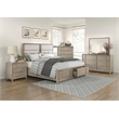 Lexicon Mckewen Asian Hardwood Nightstand in Light Gray