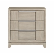 Lexicon Mckewen Asian Hardwood Nightstand in Light Gray
