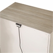 Lexicon Mckewen Asian Hardwood Nightstand in Light Gray
