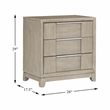 Lexicon Mckewen Asian Hardwood Nightstand in Light Gray