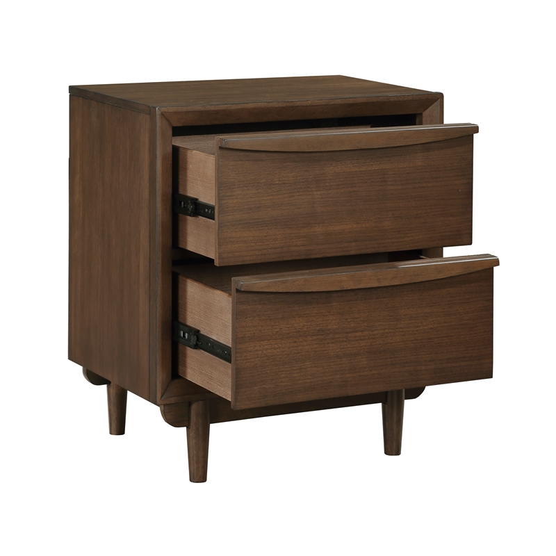 Lexicon Astrid Asian Hardwood Night Stand in Walnut