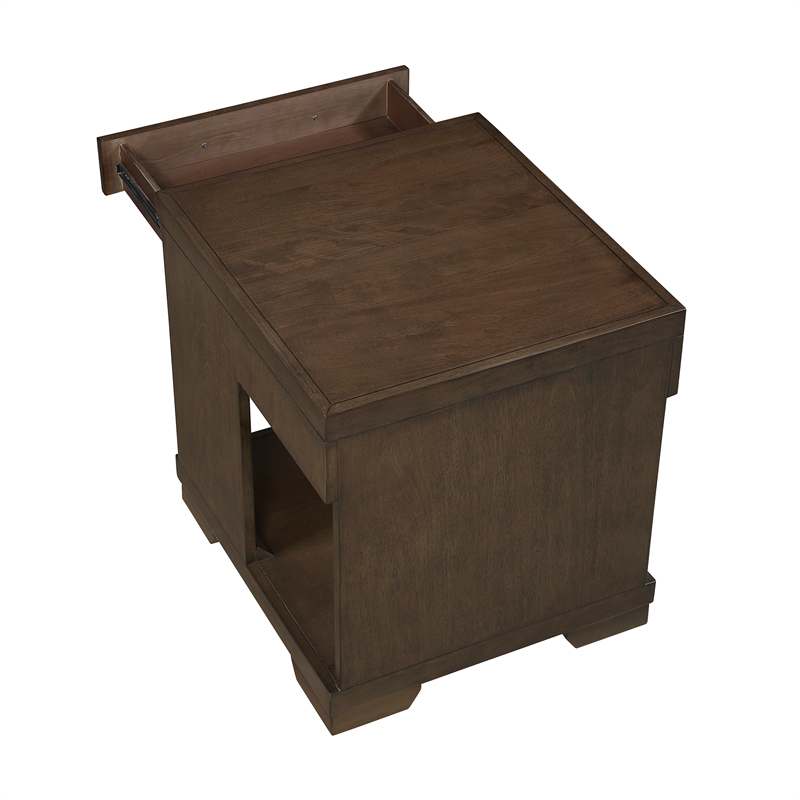 Lexicon Duncan Asian Hardwood End Table in Espresso