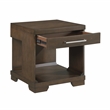 Lexicon Duncan Asian Hardwood End Table in Espresso
